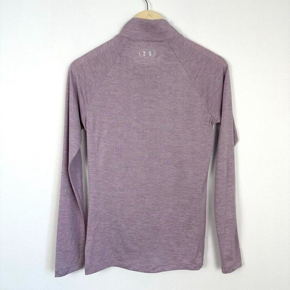Under Armour Womens Tech Twist Half Zip Long Sleeve Pullover Small Purple - Picture 3 of 6